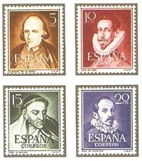 Sello 1071-74.Literatos