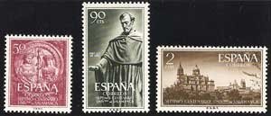 Sello 1126-28. VII Centenario de la Universidad de Salamanca