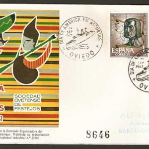 0029.Matasellos Día de América en Asturias (Oviedo – 1963)