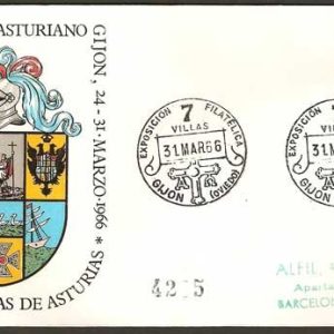 0041.Matasellos Exp. Filatélica «Siete Villas» (Gijón – 31/3/66)