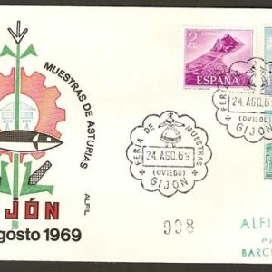 0058. Matasellos Feria de Muestras (Gijón-9-24/08/69)