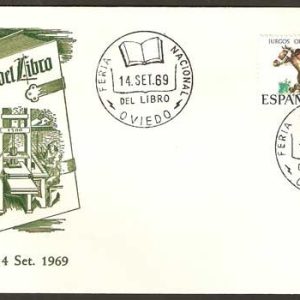 0060. Matasellos Feria del Libro (Oviedo – 14/09/1969)