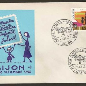 0131.Matasellos Muestra Filatélica Infantil y Juvenil (1976)