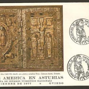 0148. Matasellos Día de América en Asturias (Oviedo-19/09/1977)