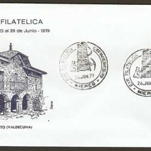 0158. Matasellos EXFIMIERES’79 (Mieres-23-27/06/79)