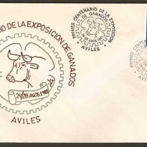 0186.Matasellos I Cent. de la Exp. de Ganados( 24-28/08/1981)