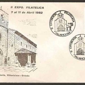 0198. Matasellos II Exposición Filatélica (Villaviciosa-9/04/82)