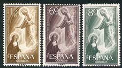 Sello 1206-08.Centenario de la fiestadel Sagrado Corazón de Jesú