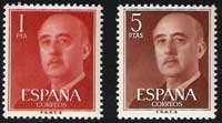 Sello 1290-91.General Franco