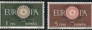 Sello 1294-95.Europa-CEPT