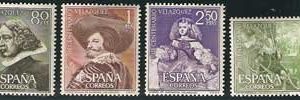Sello 1340-43.III centenario de la muerte de Velázquez