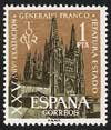Sello 1373.XXV aniversario de la Jefatura del Estado
