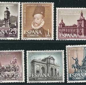 Sello 1388-93.IV centenario de la capitalidad de Madrid