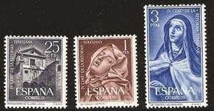 Sello 1428-30.IV centenario de la Reforma Teresiana