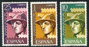 Sello 1431-33.Día Mundial del Sello