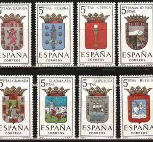 Sello 1481-92.Escudos de las capitales de provincia