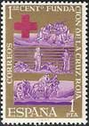 Sello 1534.Centenario de la Cruz Roja Internacional