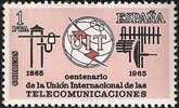 Sello 1670.Centenario Unión Internacional de Telecomunicaciones