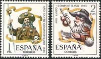 Sello 1672-73.Año Santo Compostelano