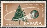 Sello 1736.VI Congreso Forestal Mundial