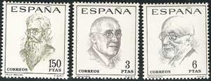 Sello 1758-60.Literatos Españoles.Centenario de su nacimiento