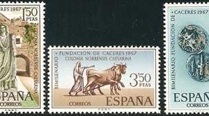 Sello 1827-29.Bimilenario de la fundación de Cáceres