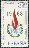 Sello 1874.Año Internacional de los Derechos Humanos