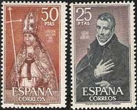 Sello 1961-62.Personajes