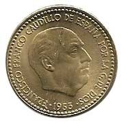 Moneda 001 peseta 1953 *61. SC (2ª ESTRELLA FLOJA)