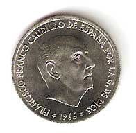 Moneda 0,50 céntimos peseta 1966*73.SC