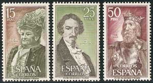 Sello 2071-73.Personajes españoles