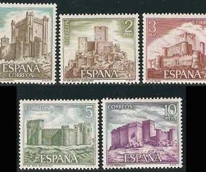 Sello 2093-97.Castillos de España