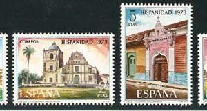 Sello 2154-57.Hispanidad, Nicaragua