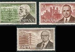 Sello 2241-43.Personajes españoles