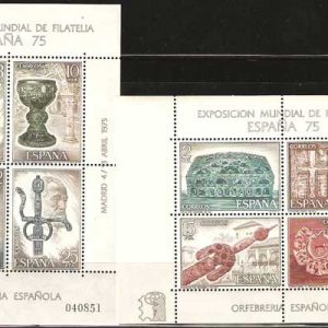 Sello 2252-53.Exp. Mundial de Filatelia.Orfebrería española