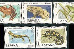 Sello 2272-76.Fauna hispánica