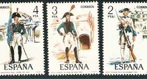 Sello 2277-81.Uniformes militares