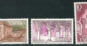 Sello 2297-99.Monasterio de San Juan de la Peña