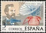 Sello 2311.Centenario del teléfono