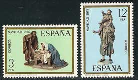 Sello 2368-69.Navidad.Congreso Internacional de Belenistas.