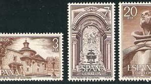 Sello 2375-77.Monasterio de San Pedro de Alcántara