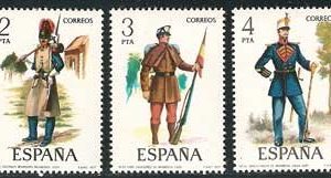 Sello 2381-85.Uniformes militares