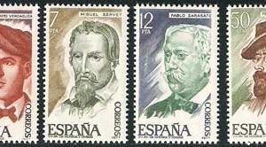 Sello 2398-01.Personajes españoles