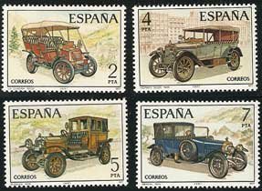 Sello 2409-12.Automóviles antiguos españoles
