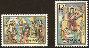 Sello 2446-47.Navidad