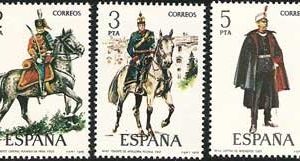 Sello 2451-55.Uniformes militares