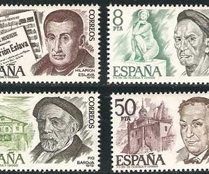 Sello 2456-59.Personajes españoles