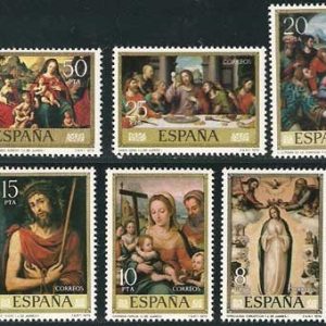 Sello 2537-42.Dia del Sello.Juan de Juanes(IV Centenario de su m