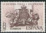 Sello 2573.La Hacienda Pública y los Borbones