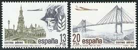 Sello 2635-36.Correo aéreo